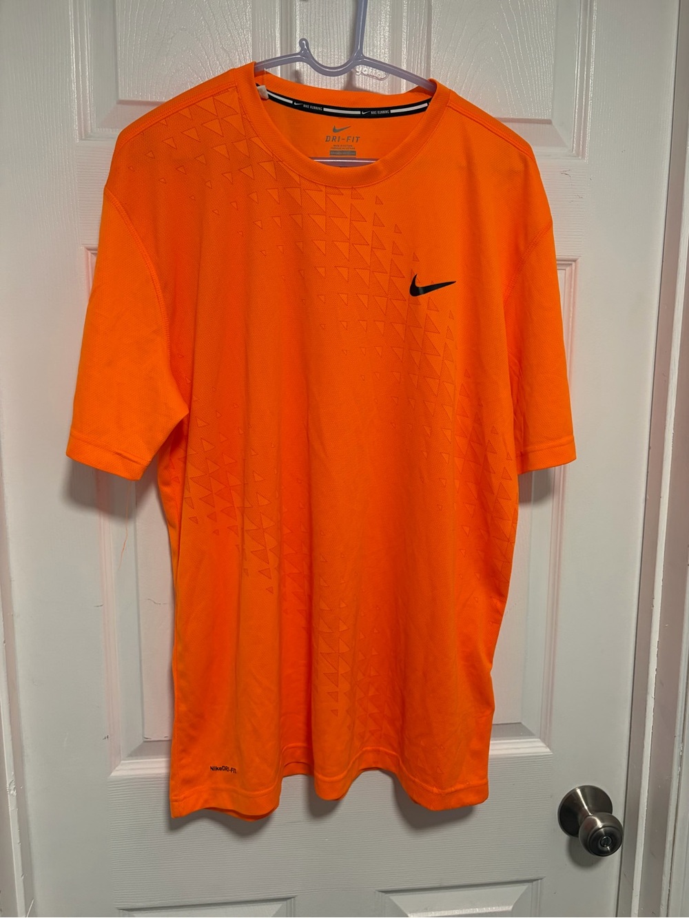 Nike Orange Short Sleeve Dri-FIT Athletic Tee
